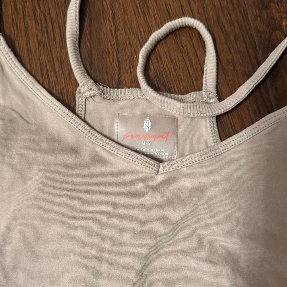 Free People Khaki Tan FP Movement Hot Shot Onesie